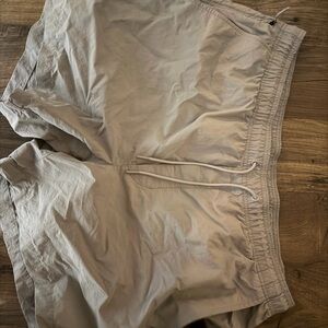 American Eagle Beige Elastic Waist Shorts